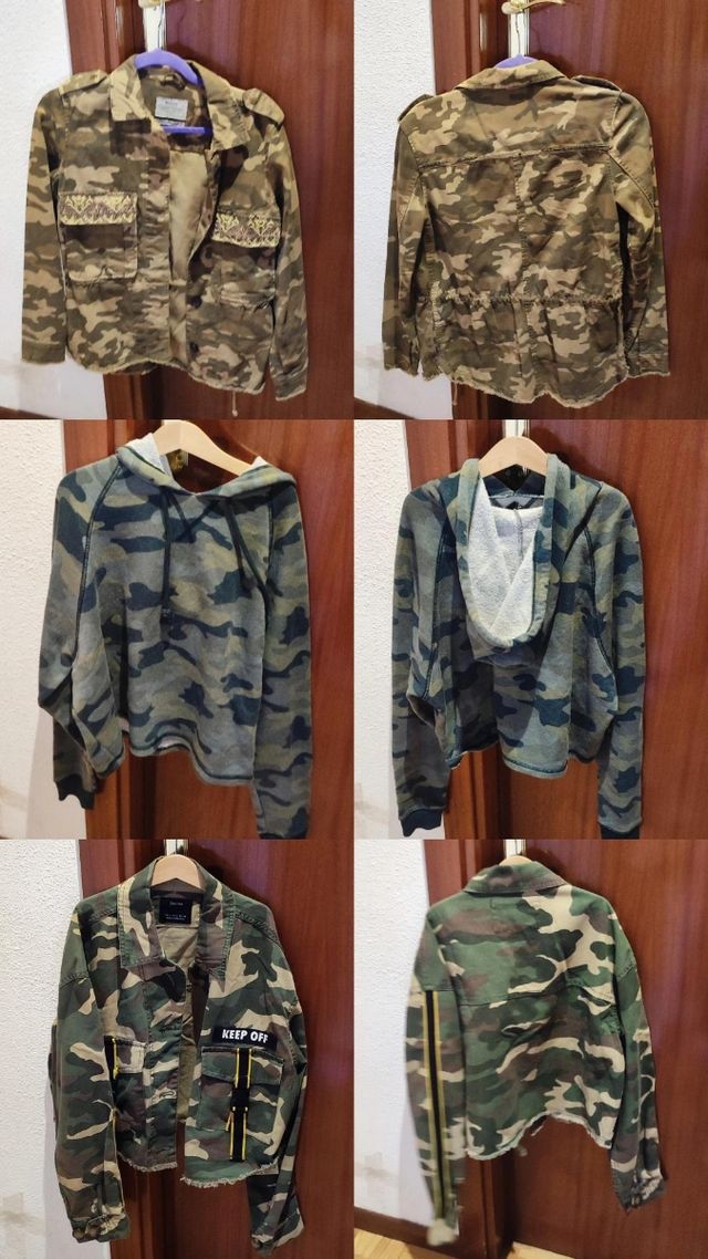 Lote ropa camuflaje talla S
