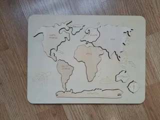 Puzzle Mundo Madera Montessori