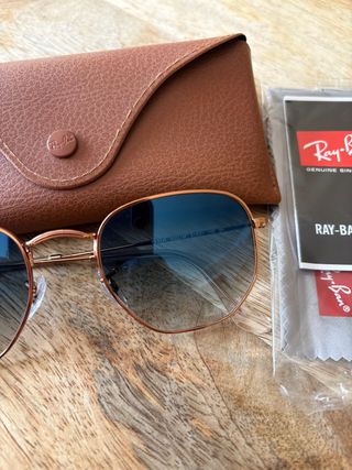 Ray-Ban 3548 Hexagonal 51mm Dorado Azul