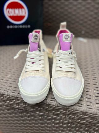 Sneakers Colmar donna beige/viola