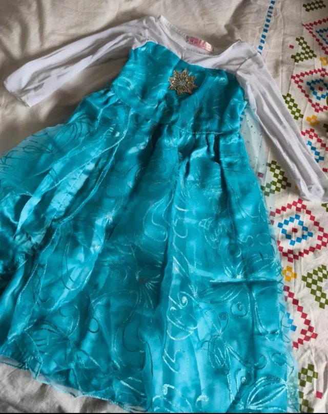 Disfraz Frozen Elsa + Falda Tul Verde