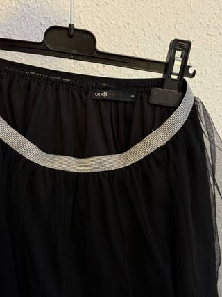 Falda tutu midi negra mujer Oodji / talla M