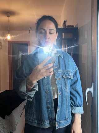 Chaqueta tejana como nueva Talla S Oversize