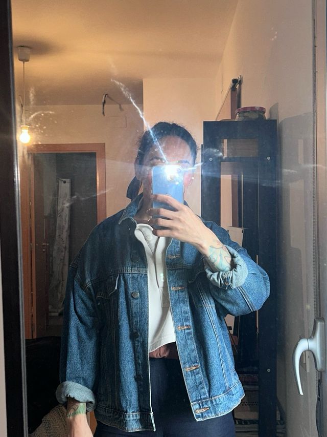 Chaqueta tejana como nueva Talla S Oversize