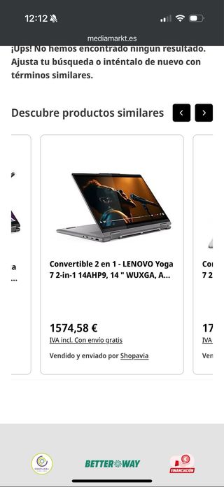 Portátil Lenovo Yoga 7 2-in-1 Plata