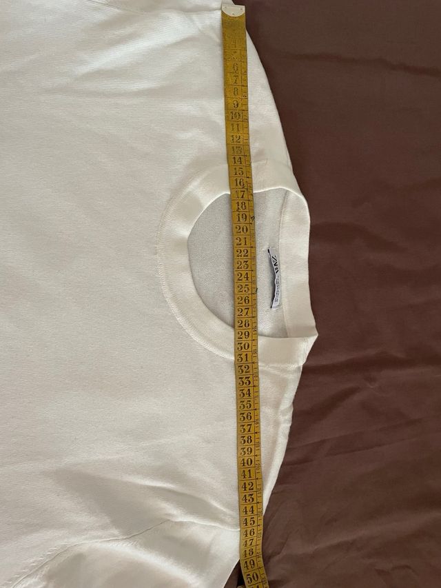 Jersey Zara Rayas Blanco y Negro Talla M