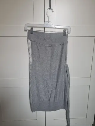 Vestido T.M Stradivarius Gris y Blanco