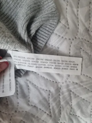 Vestido T.M Stradivarius Gris y Blanco