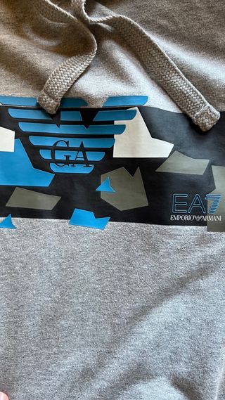 Sudadera EA7 Emporio Armani Gris Multicolor
