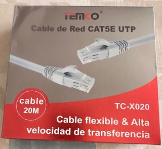 Cable de Red TEMCO CAT5E UTP 20M