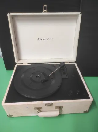 Giradischi da viaggio vintage Crosley Beige/Nero