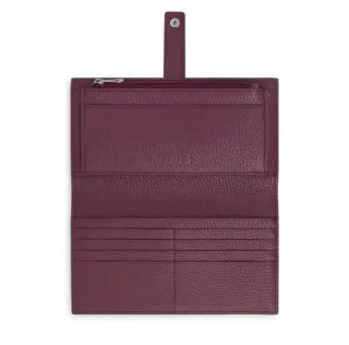 Billetera grande Flap piel burdeos TOUS Miranda