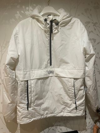 Anorak Bershka Blanco Talla XS