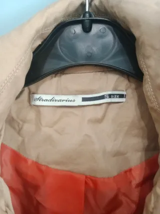 Gabardina Beige Talla S Mujer