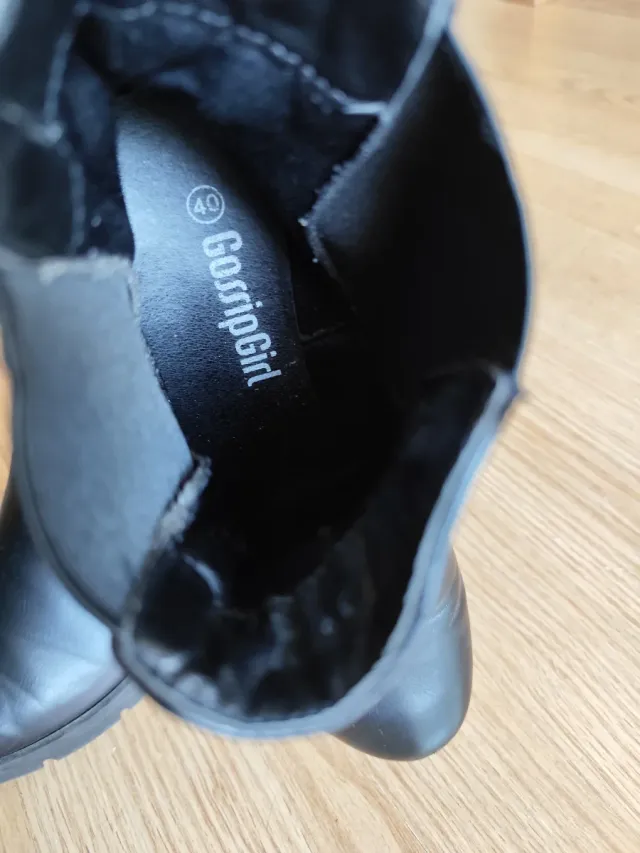 Botines negros con elástico