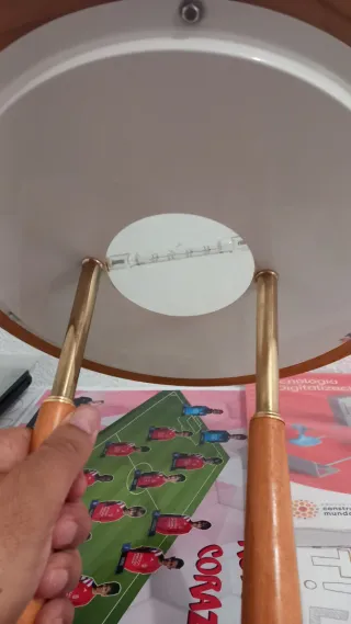 Lámpara de techo madera y cristal