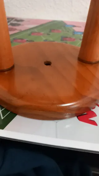 Lámpara de techo madera y cristal