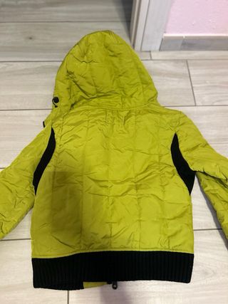 Giubbotto donna verde e nero