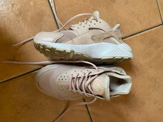 Tenis Nike Huarache Rosa Beige