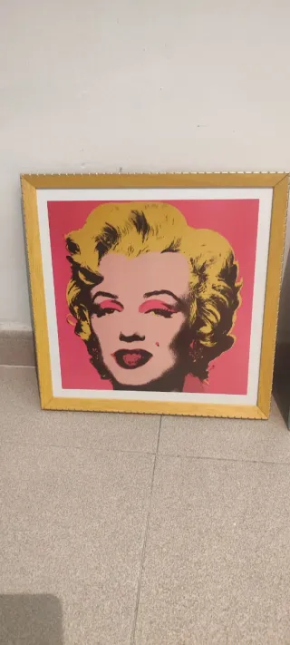 Cuadro Andy Warhol Marilyn Monroe Rosa Dorado