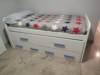Cama nido doble con cajones
