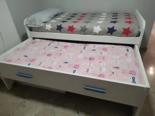 Cama nido doble con cajones