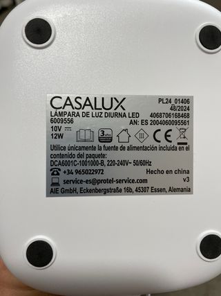 Lámpara LED Luz Diurna Blanca