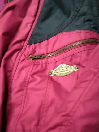 Abrigo Nieve Vintage Azul y Rosa