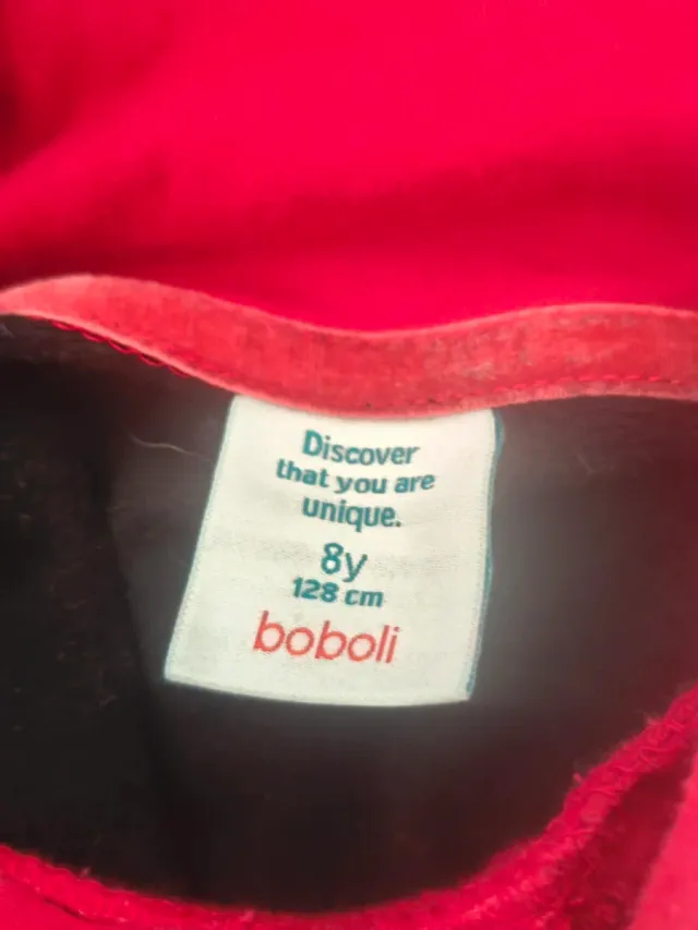 Sudadera Boboli niña roja y negra