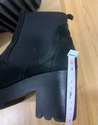 Botines negros piel talla 38