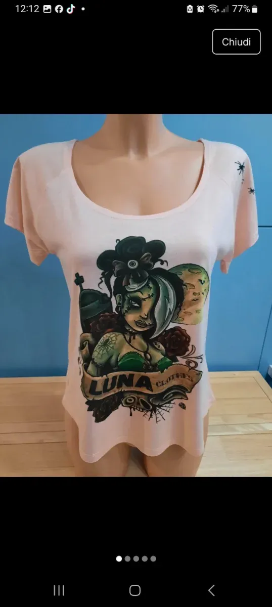 Maglietta LUNA CLOTHES Stile Rockabilly Pin-up