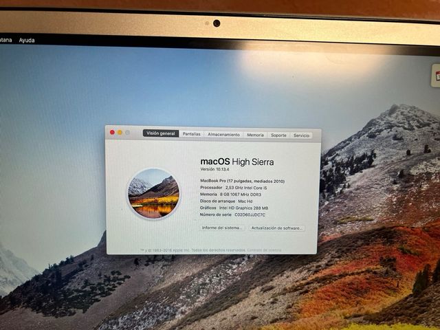 MacBook Pro 17 i5 8GB RAM