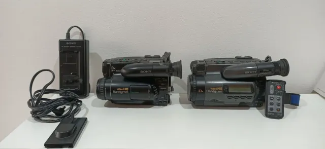 Lote 2 Videocámaras Sony Hi8 + Cargador No Imagen