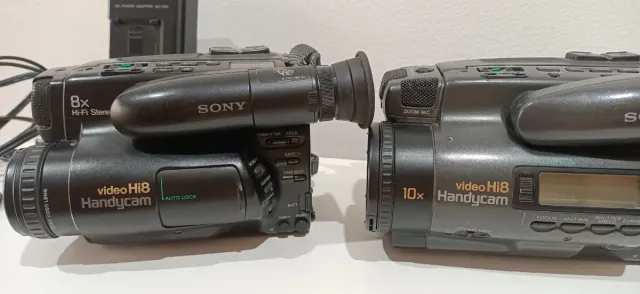 Lote 2 Videocámaras Sony Hi8 + Cargador No Imagen