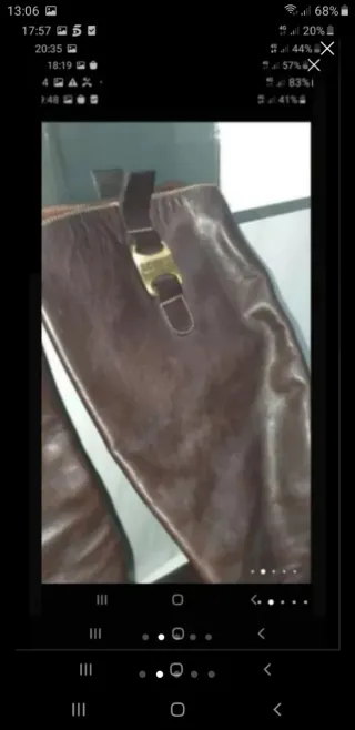 Botas altas de piel LOOKI marrones