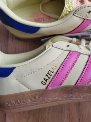 Scarpe Adidas Gazelle donna rosa/giallo