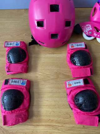 Patines en línea rosas y morados