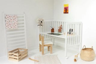 Cuna Colecho Madera Blanca + colchón