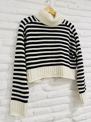 Jersey rayas cuello alto