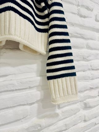 Jersey rayas cuello alto