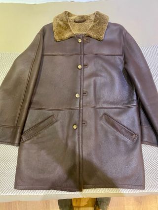 Abrigo Piel Cordero Doble Faz Alta Calidad