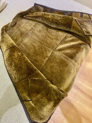 Abrigo Piel Cordero Doble Faz Alta Calidad