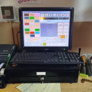 TPV Sam4s con impresora, cajón y teclado