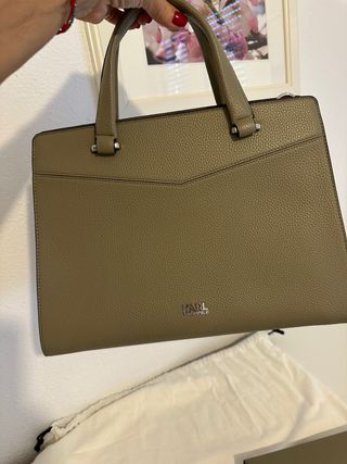 Bolso y cartera Karl Lagerfeld beige/gris