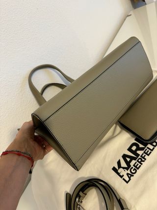 Bolso y cartera Karl Lagerfeld beige/gris