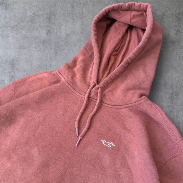 Felpa Hollister Co. Rosa Antico XS
