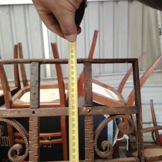 Reja de hierro forjado antigua