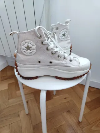 Zapatillas Converse Run Star Hike Hi Beige