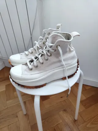 Zapatillas Converse Run Star Hike Hi Beige