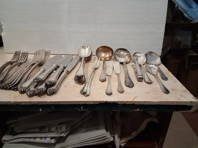 Set di posate in alpaca con il 90% di argento